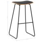Barshocker 4 Stk. Schwarz Kunstleder Barshocker 4 Stk. Schwarz Kunstleder