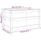 vidaXL Pflanzkübel Weiß 90x50x50 cm Massivholz Kiefer vidaXL Pflanzkübel Weiß 90x50x50 cm Massivholz Kiefer