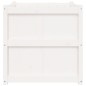 vidaXL Pflanzkübel Weiß 70x70x70 cm Massivholz Kiefer vidaXL Pflanzkübel Weiß 70x70x70 cm Massivholz Kiefer