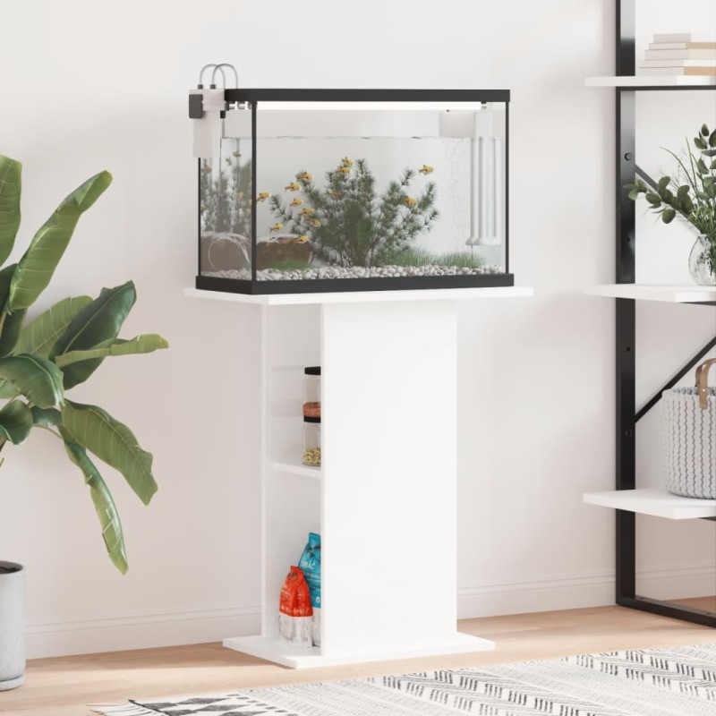 vidaXL Aquariumständer Hochglanz-Weiß 60,5x36x72,5 cm Holzwerkstoff vidaXL Aquariumständer Hochglanz-Weiß 60,5x36x72,5 cm Holzwerkstoff