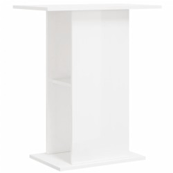 vidaXL Aquariumständer Hochglanz-Weiß 60,5x36x72,5 cm Holzwerkstoff
