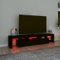 vidaXL TV-Schrank mit LED-Leuchten Schwarz 200x36,5x40 cm vidaXL TV-Schrank mit LED-Leuchten Schwarz 200x36,5x40 cm