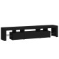 vidaXL TV-Schrank mit LED-Leuchten Schwarz 200x36,5x40 cm vidaXL TV-Schrank mit LED-Leuchten Schwarz 200x36,5x40 cm