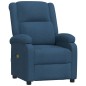vidaXL Massagesessel Elektrisch mit Liegefunktion Blau Stoff vidaXL Massagesessel Elektrisch mit Liegefunktion Blau Stoff