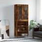 Highboard Räuchereiche 69,5x34x180 cm Holzwerkstoff Highboard Räuchereiche 69,5x34x180 cm Holzwerkstoff