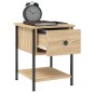 vidaXL Nachttisch Sonoma-Eiche 34x35,5x45 cm Holzwerkstoff vidaXL Nachttisch Sonoma-Eiche 34x35,5x45 cm Holzwerkstoff