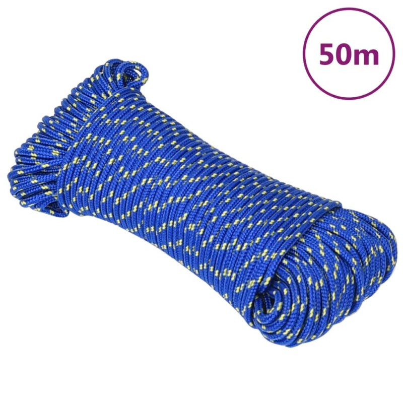 vidaXL Bootsseil Blau 5 mm 50 m Polypropylen vidaXL Bootsseil Blau 5 mm 50 m Polypropylen