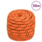 vidaXL Bootsseil Orange 20 mm 50 m Polypropylen vidaXL Bootsseil Orange 20 mm 50 m Polypropylen