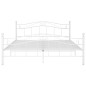 vidaXL Bett Weiß Metall 180x200 cm vidaXL Bett Weiß Metall 180x200 cm