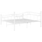 vidaXL Bett Weiß Metall 180x200 cm vidaXL Bett Weiß Metall 180x200 cm