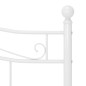 vidaXL Bett Weiß Metall 180x200 cm vidaXL Bett Weiß Metall 180x200 cm