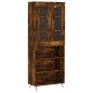 Highboard Räuchereiche 69,5x34x180 cm Holzwerkstoff Highboard Räuchereiche 69,5x34x180 cm Holzwerkstoff
