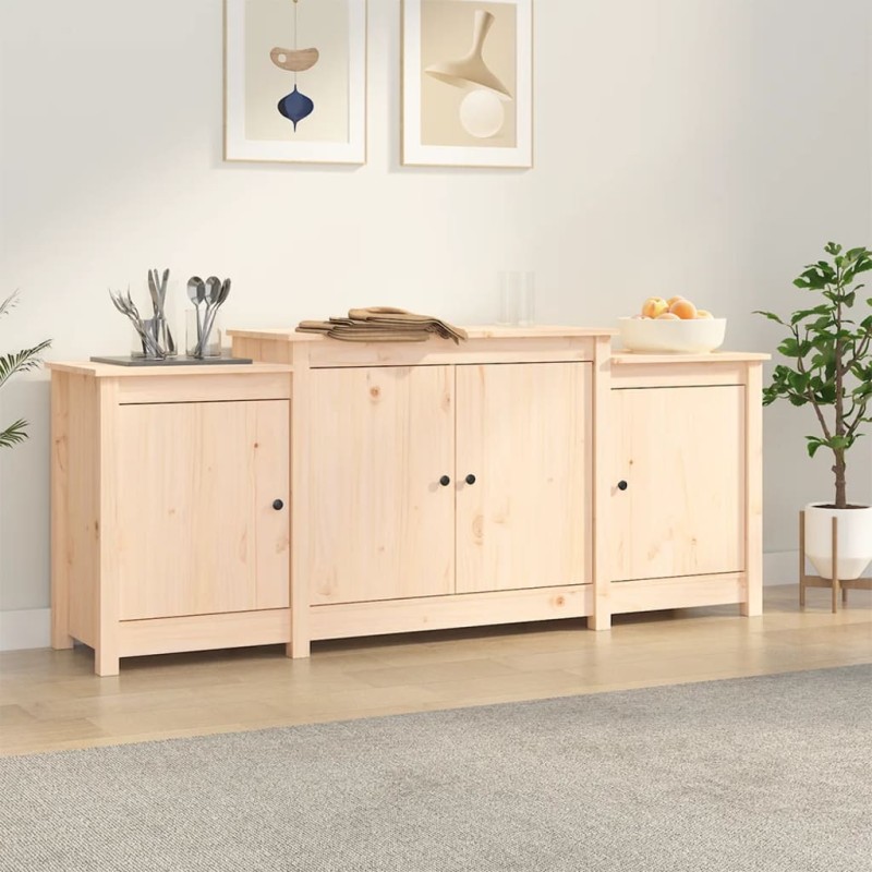 vidaXL Sideboard 164x37x68 cm Massivholz Kiefer vidaXL Sideboard 164x37x68 cm Massivholz Kiefer