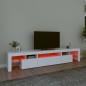 vidaXL TV-Schrank mit LED-Leuchten Weiß 215x36,5x40 cm vidaXL TV-Schrank mit LED-Leuchten Weiß 215x36,5x40 cm
