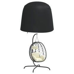 vidaXL Abdeckung für Doppel-Hängesessel Schwarz Ø 230x200 cm Oxford