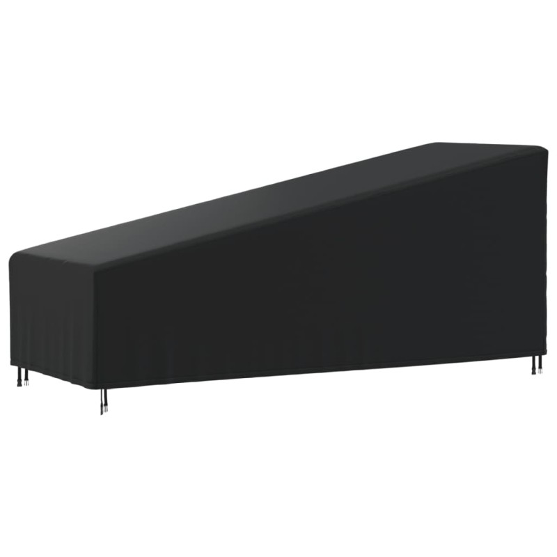 vidaXL Sonnenliegen-Abdeckung Schwarz 195x76x40/80 cm 420D Oxford vidaXL Sonnenliegen-Abdeckung Schwarz 195x76x40/80 cm 420D Oxford
