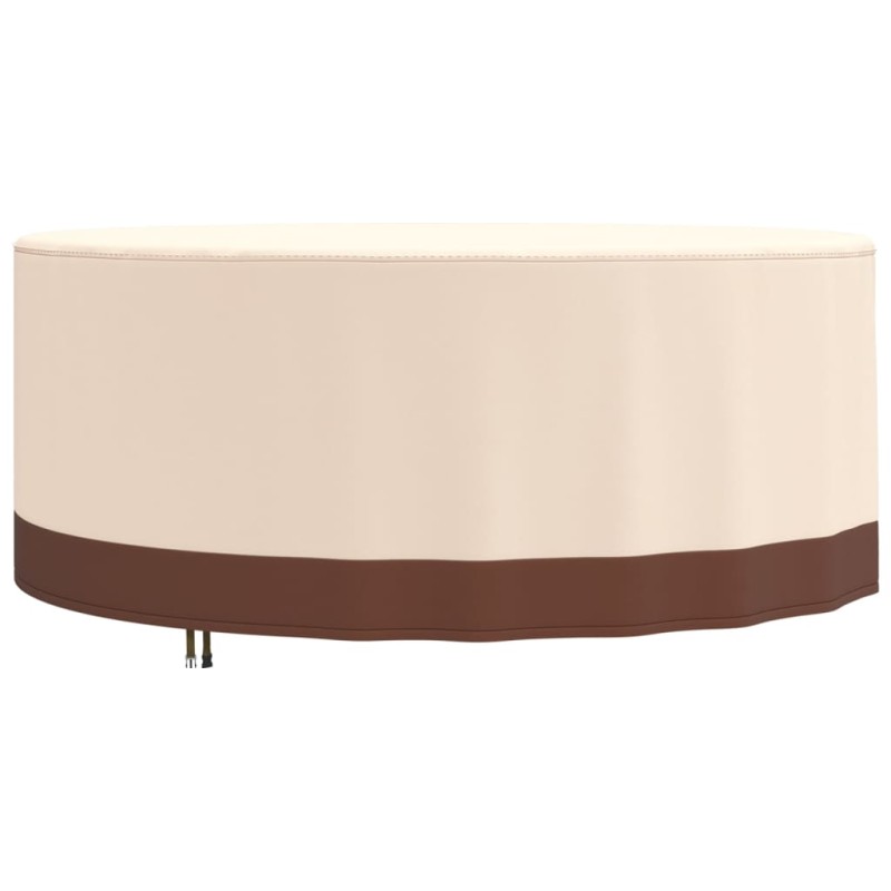 vidaXL Gartenmöbel-Abdeckung Rund Beige Ø 213x71 cm 600D Oxford vidaXL Gartenmöbel-Abdeckung Rund Beige Ø 213x71 cm 600D Oxford