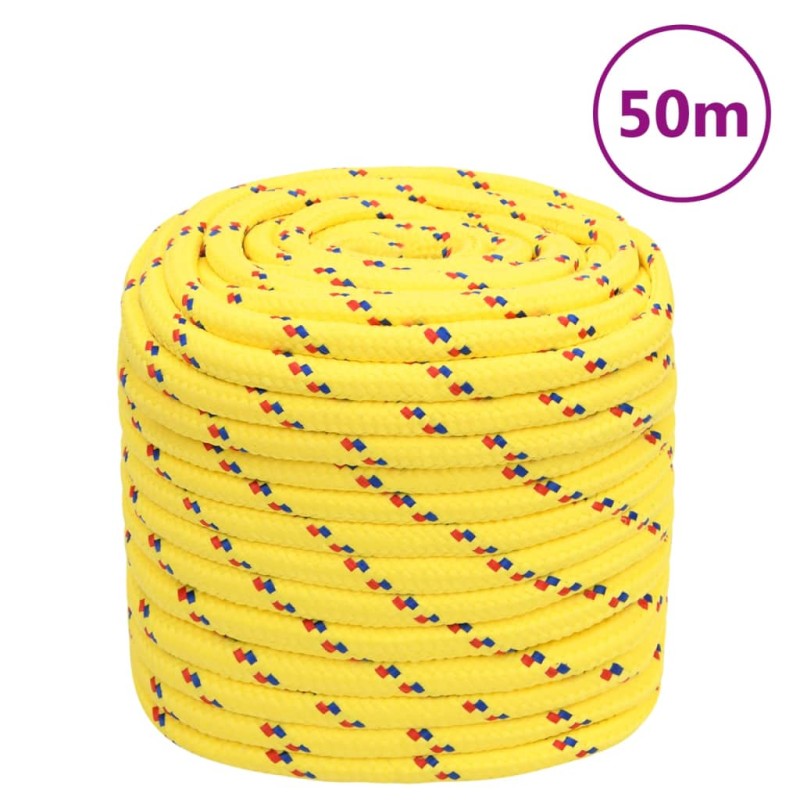 vidaXL Bootsseil Gelb 16 mm 50 m Polypropylen vidaXL Bootsseil Gelb 16 mm 50 m Polypropylen