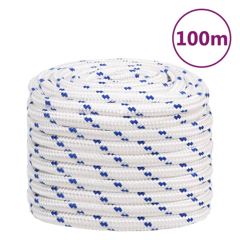 vidaXL Bootsseil Weiß 20 mm 100 m Polypropylen vidaXL Bootsseil Weiß 20 mm 100 m Polypropylen