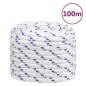 vidaXL Bootsseil Weiß 20 mm 100 m Polypropylen vidaXL Bootsseil Weiß 20 mm 100 m Polypropylen