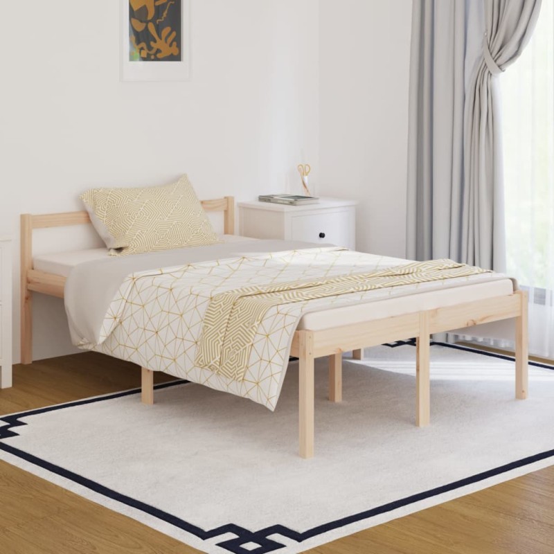 vidaXL Seniorenbett 120x190 cm Massivholz Kiefer vidaXL Seniorenbett 120x190 cm Massivholz Kiefer