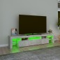 vidaXL TV-Schrank mit LED-Leuchten Betongrau 200x36,5x40 cm vidaXL TV-Schrank mit LED-Leuchten Betongrau 200x36,5x40 cm