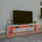 vidaXL TV-Schrank mit LED-Leuchten Betongrau 200x36,5x40 cm vidaXL TV-Schrank mit LED-Leuchten Betongrau 200x36,5x40 cm