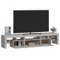 vidaXL TV-Schrank mit LED-Leuchten Betongrau 200x36,5x40 cm vidaXL TV-Schrank mit LED-Leuchten Betongrau 200x36,5x40 cm