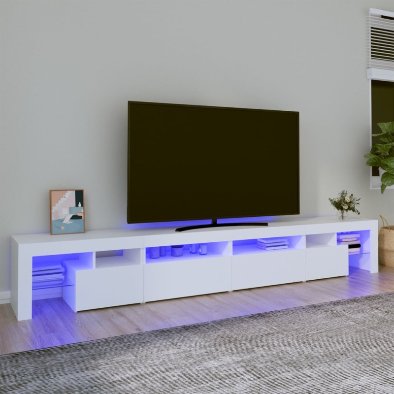 vidaXL TV-Schrank mit LED-Leuchten Weiß 260x36,5x40 cm vidaXL TV-Schrank mit LED-Leuchten Weiß 260x36,5x40 cm
