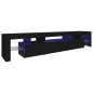 vidaXL TV-Schrank mit LED-Leuchten Schwarz 215x36,5x40 cm vidaXL TV-Schrank mit LED-Leuchten Schwarz 215x36,5x40 cm
