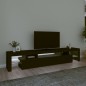 vidaXL TV-Schrank mit LED-Leuchten Schwarz 215x36,5x40 cm vidaXL TV-Schrank mit LED-Leuchten Schwarz 215x36,5x40 cm