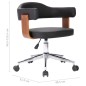 Drehbare Esszimmerstühle 2 Stk. Schwarz Bugholz und Kunstleder Drehbare Esszimmerstühle 2 Stk. Schwarz Bugholz und Kunstleder