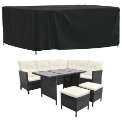 vidaXL Gartenmöbel-Abdeckung Schwarz 242x182x100 cm 420D Oxford