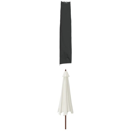 vidaXL Sonnenschirm-Schutzhülle Schwarz 170x35/28 cm 420D Oxford