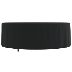 vidaXL Gartenmöbel-Abdeckung Rund Schwarz Ø 244x71 cm 420D Oxford
