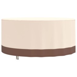 vidaXL Gartenmöbel-Abdeckung Rund Beige Ø 183x71 cm 600D Oxford