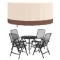 vidaXL Gartenmöbel-Abdeckung Rund Beige Ø 183x71 cm 600D Oxford vidaXL Gartenmöbel-Abdeckung Rund Beige Ø 183x71 cm 600D Oxford
