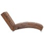 vidaXL Massage Chaiselongue Braun Wildleder-Optik vidaXL Massage Chaiselongue Braun Wildleder-Optik