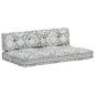 vidaXL Palettensofa-Auflage Hellgrau Stoff Patchwork vidaXL Palettensofa-Auflage Hellgrau Stoff Patchwork