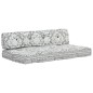 vidaXL Palettensofa-Auflage Hellgrau Stoff Patchwork vidaXL Palettensofa-Auflage Hellgrau Stoff Patchwork