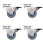 vidaXL Lenkrollen mit Zwillingsrad und Doppelbremsen 4 Stk. 50 mm vidaXL Lenkrollen mit Zwillingsrad und Doppelbremsen 4 Stk. 50 mm
