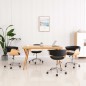 Drehbare Esszimmerstühle 4 Stk. Schwarz Kunstleder Drehbare Esszimmerstühle 4 Stk. Schwarz Kunstleder