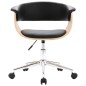 Drehbare Esszimmerstühle 4 Stk. Schwarz Kunstleder Drehbare Esszimmerstühle 4 Stk. Schwarz Kunstleder