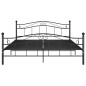 vidaXL Bett Schwarz Metall 160x200 cm vidaXL Bett Schwarz Metall 160x200 cm