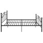 vidaXL Bett Schwarz Metall 160x200 cm vidaXL Bett Schwarz Metall 160x200 cm