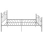 vidaXL Bett Grau Metall 160x200 cm vidaXL Bett Grau Metall 160x200 cm