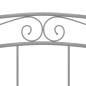 vidaXL Bett Grau Metall 160x200 cm vidaXL Bett Grau Metall 160x200 cm