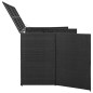 vidaXL Mülltonnenbox für 3 Tonnen Schwarz 229x78x120 cm Poly Rattan vidaXL Mülltonnenbox für 3 Tonnen Schwarz 229x78x120 cm Poly Rattan