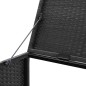 vidaXL Mülltonnenbox für 3 Tonnen Schwarz 229x78x120 cm Poly Rattan vidaXL Mülltonnenbox für 3 Tonnen Schwarz 229x78x120 cm Poly Rattan