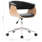 Drehbare Esszimmerstühle 4 Stk. Schwarz Kunstleder Drehbare Esszimmerstühle 4 Stk. Schwarz Kunstleder